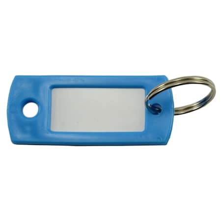 Midwest Fastener Blue Plastic Ring Key Tags with Splits 6PK 35588